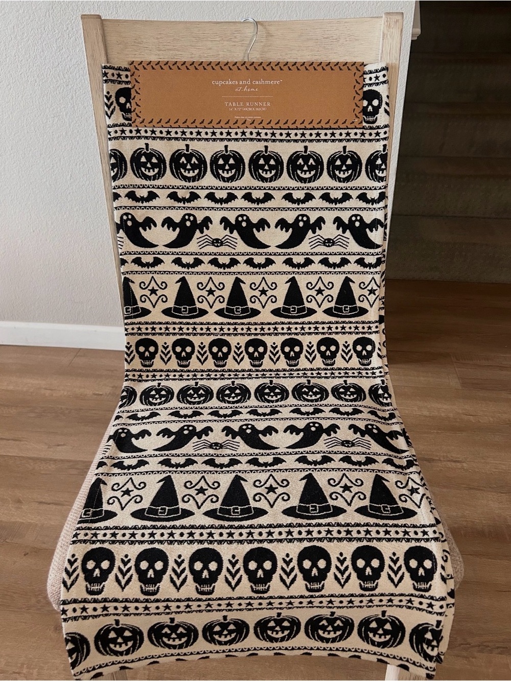 cupcakes & cashmere Black & Cream Halloween Runner